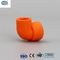 Оранжевое обжатие штуцеров труб ППР пластиковое уменьшая локоть 45 трубы 90 градусов