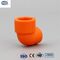 Оранжевое обжатие штуцеров труб ППР пластиковое уменьшая локоть 45 трубы 90 градусов