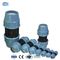 Голубое соединение штуцеров обжатия ХДПЭ ИСО14001 для поли трубы